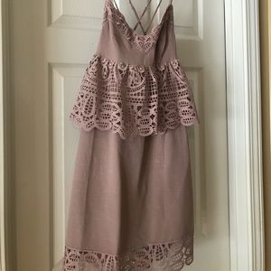 Dusty mauve Gianni Bini dress (style name: Monica)